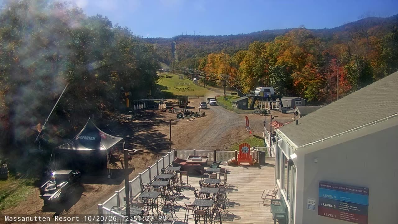 Massanutten Resort Base Cam webcam at Massanutten Resort, 1,812′