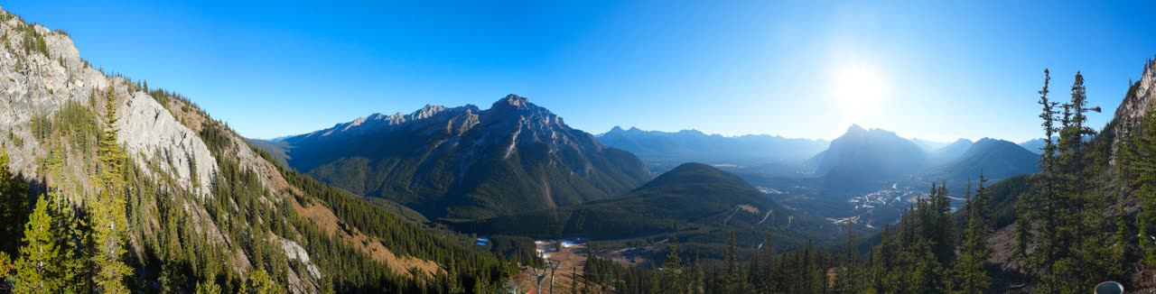 Mount Norquay 360 webcam at Mt. Norquay