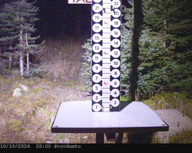 Poco Snow Stake still, 0″ new snow in 24 h