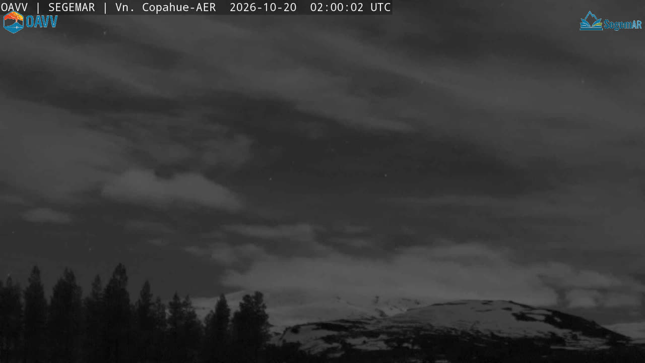Copahue Volcano - Aerodrome Node (AER) still, 0″ new snow in 24 h